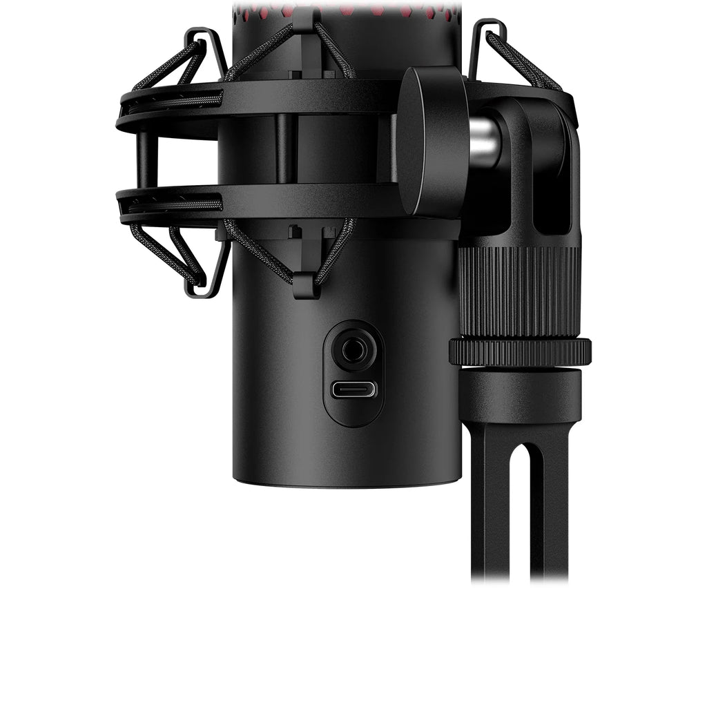 Quadcast 2 - USB Microphone for Gaming, Streaming and Podcasting, with On-Board Controls, LED Lighting, Quick Release Shock Mount and Built-In Arm/Stand Mount, PC, Mac, PS5, PS4, USB-C - Black