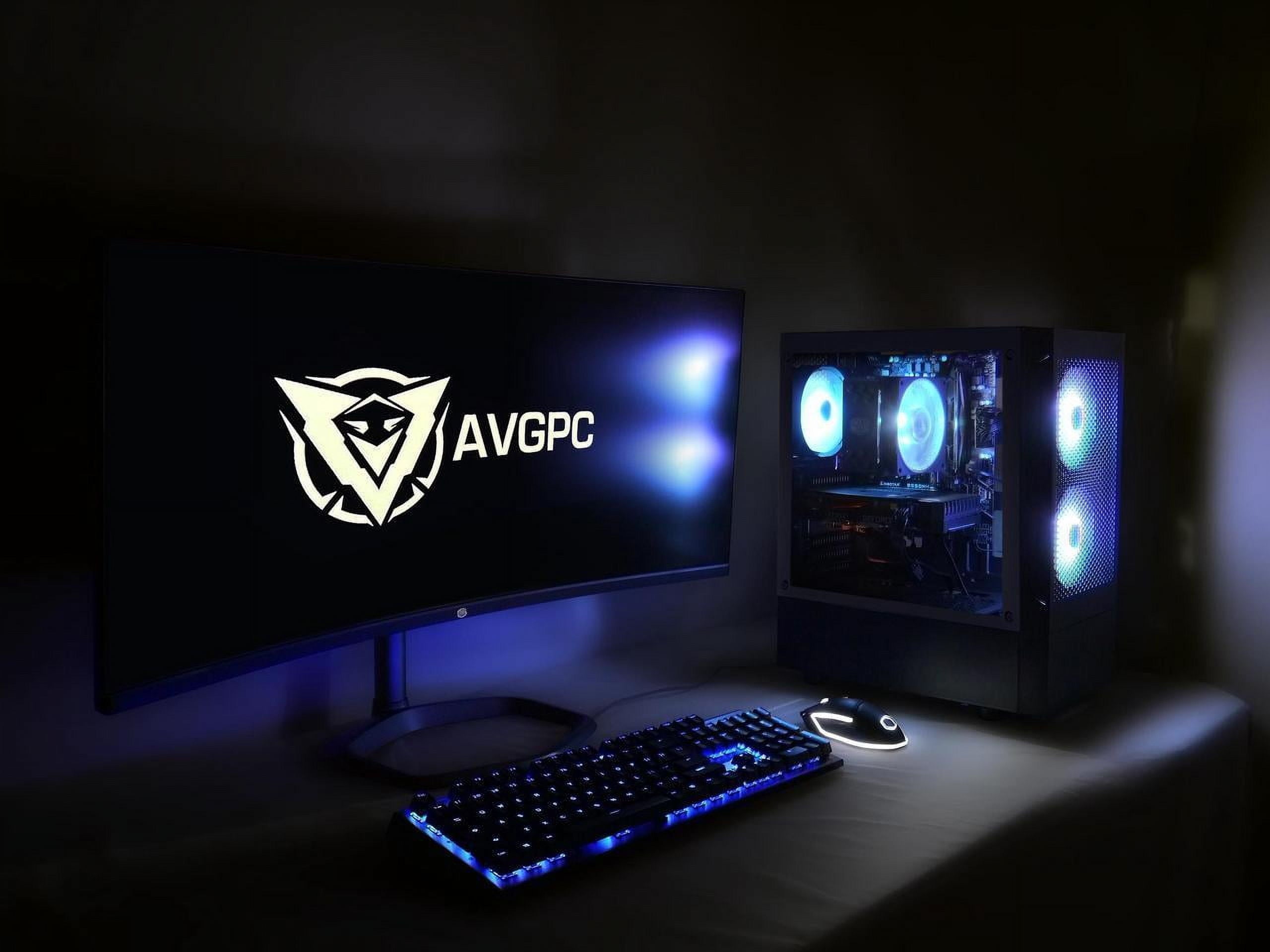 AVGPC Max Gaming PC - AMD RYZEN 5 5600X 6-Core, Nvidia Geforce RTX 5060, 16GB RAM, 1TB M.2 Nvme SSD, Hyper 212 Cooler Windows 11 Black