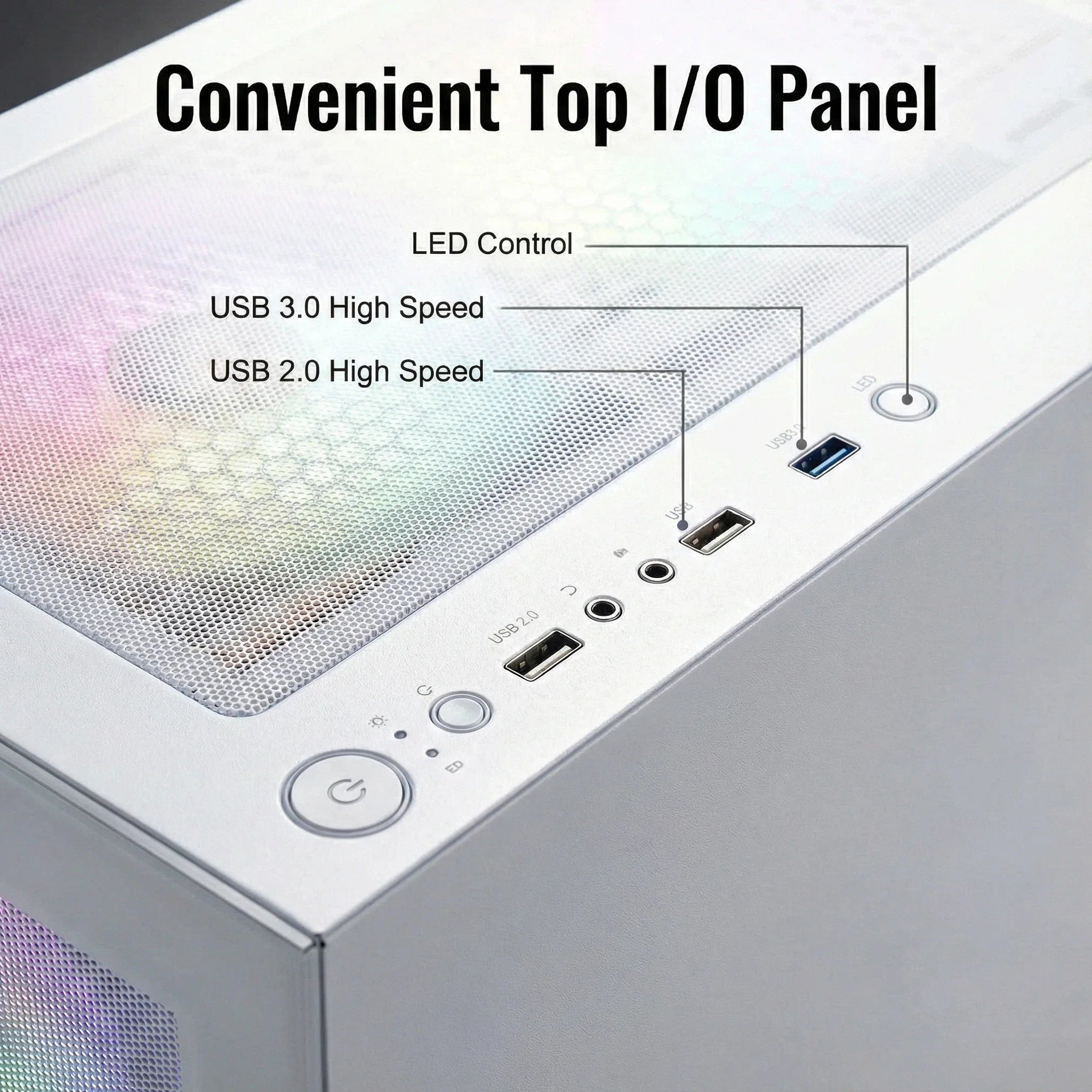 Gaming PC Desktop Computer, I7 4790, Radeon RX 580 8G, 16G DDR3, 512GB M.2 SSD, 550W 80PLUS Bronze PSU, Wifi 5, RGB Fan X5, Windows 11 Home