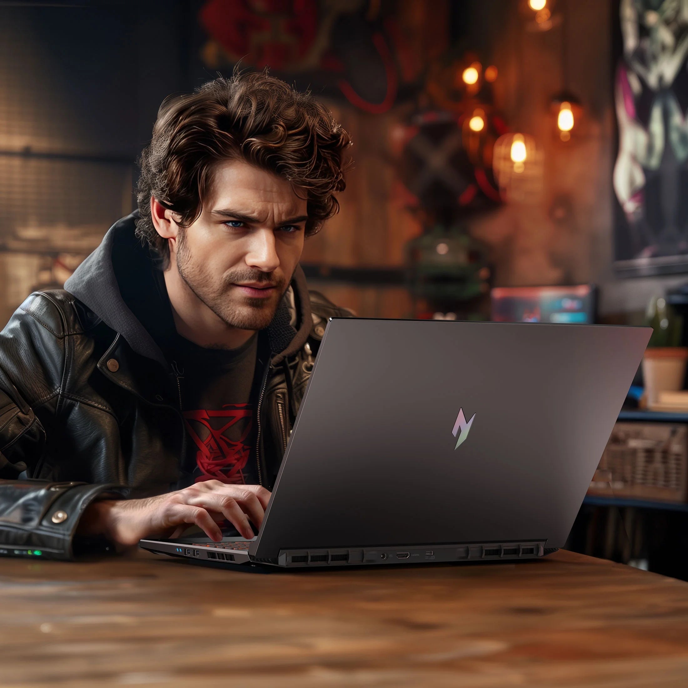 Nitro V 16 AI 16” WUXGA IPS 180Hz Gaming Laptop, AMD Ryzen AI 5 240 Processor, NVIDIA Geforce RTX 5050 with 8GB GDDR7 VRAM, 16GB RAM, 512GB Pcie Gen 4 SSD, Obsidian Black