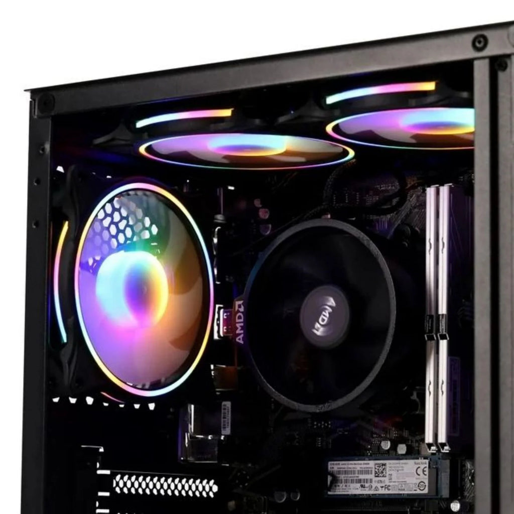 Gaming PC Desktop Computer, AMD Ryzen 5 5600GT 3.6Ghz,16Gb DDR4, NVME 1TB SSD, 6RGB Fans, Wifi,Win 11 Ready,Gamer Desktop Computer,New