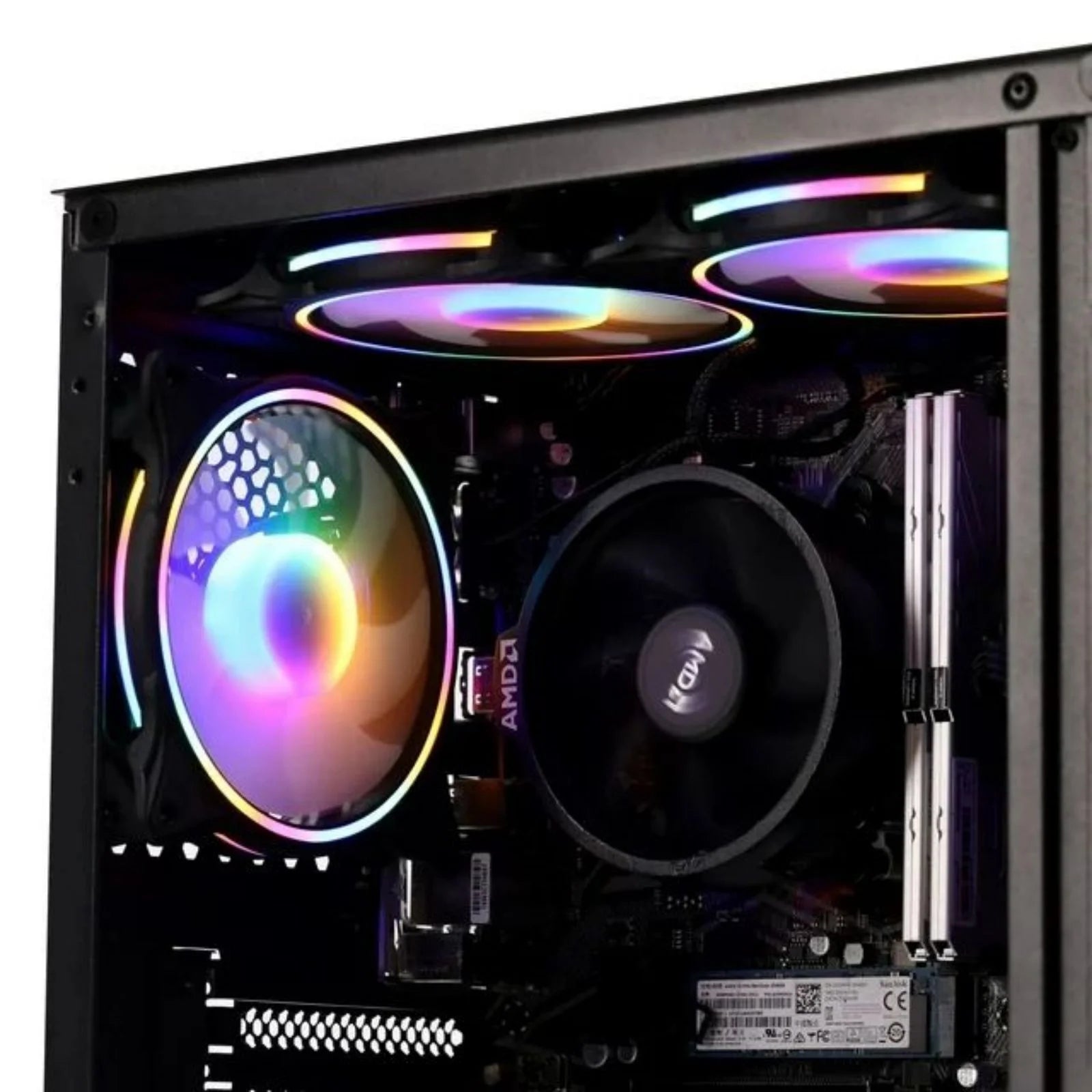 Gaming PC Desktop Computer, AMD Ryzen 5 5600GT 3.6Ghz,16Gb DDR4, NVME 1TB SSD, 6RGB Fans, Wifi,Win 11 Ready,Gamer Desktop Computer,New