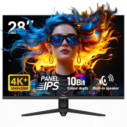 28 Inch Monitor 4K UHD IPS, Freesync, Built-In Speakers, HDMI/DP, VESA Tilt - Pc/Laptop Office