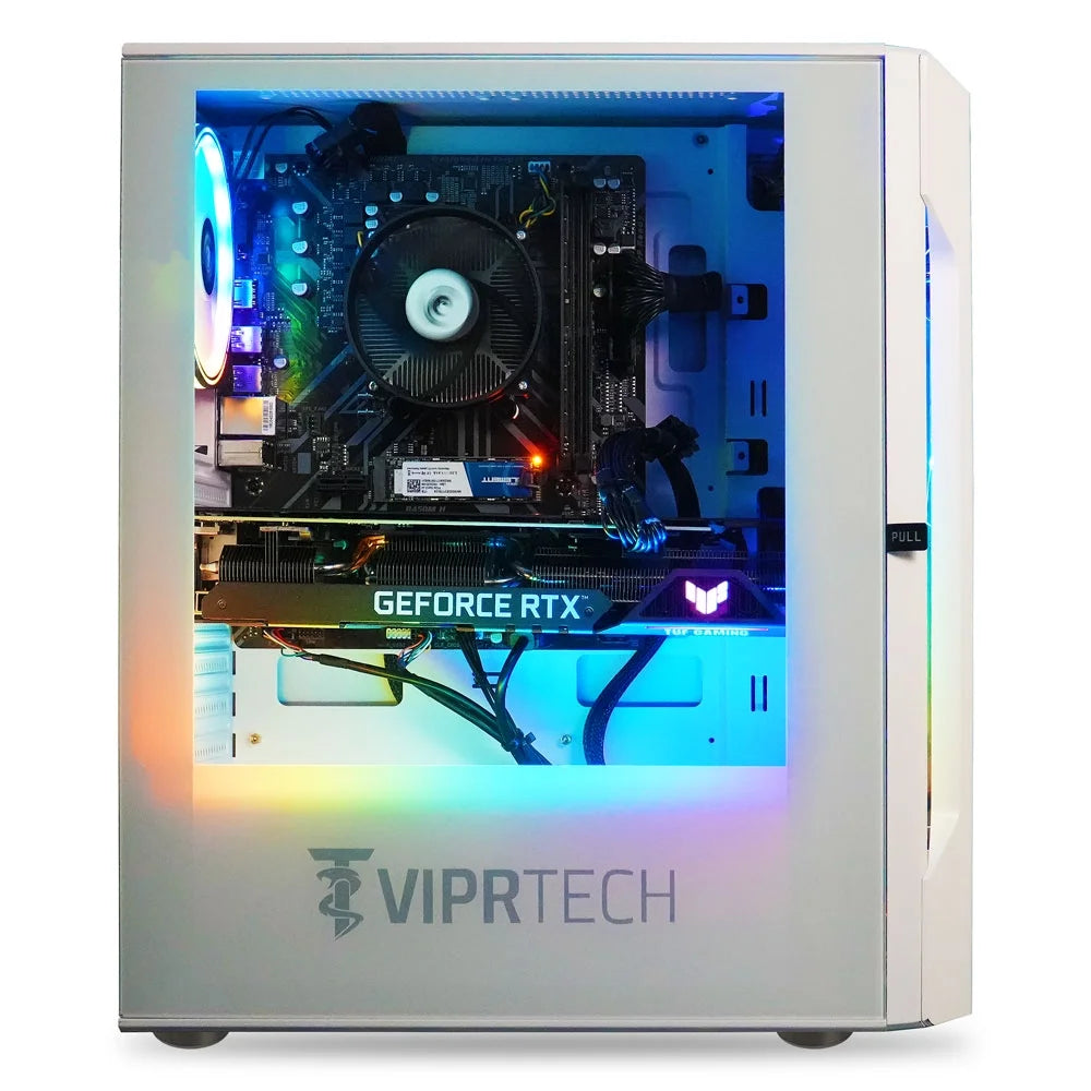 Rebel 3.0 Gaming PC - AMD Ryzen 7 (4.1Ghz), RTX 3060 12GB, 16GB DDR4, 512GB SSD, White