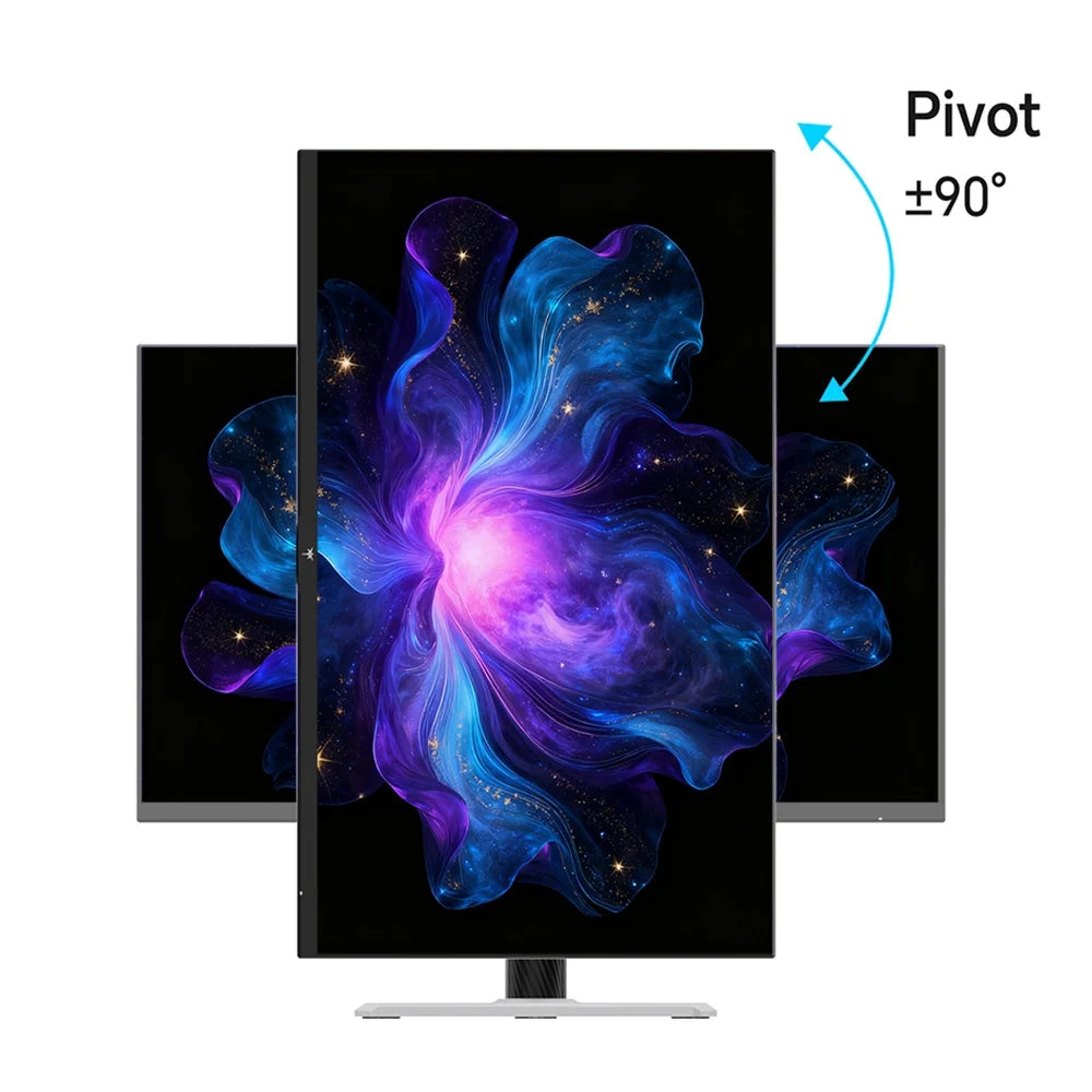 H27T6 27" QHD 210Hz Gaming Monitor, 1440P Monitor with Speakersfast IPS, 1Ms, HDR400, Freesync & G-Sync Compatible, VESA, Tilt & Swivel & Height Adjustable, 1440P, Black