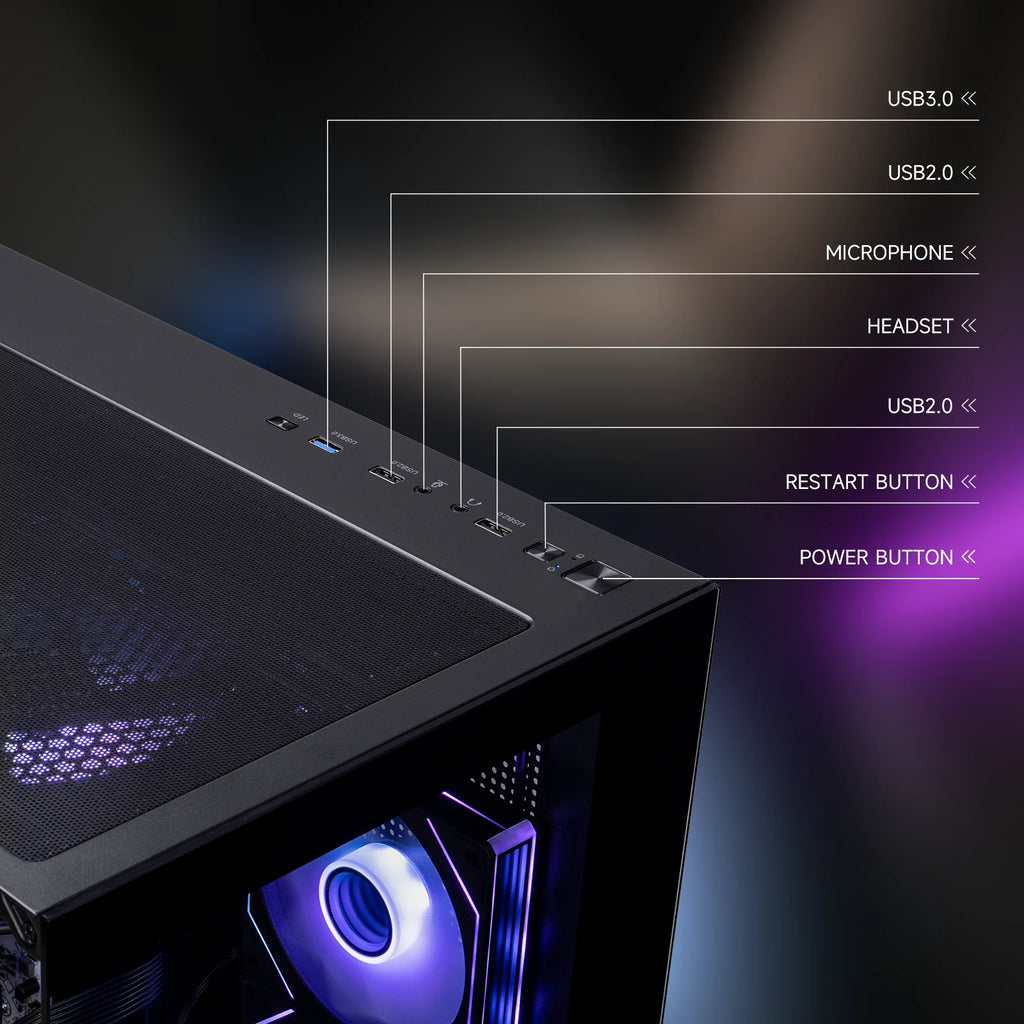 Gaming Desktop Pc,Intel I5 12400F,RTX 4060,1TB SSD Nvme, 16G RAM, Win11 Home