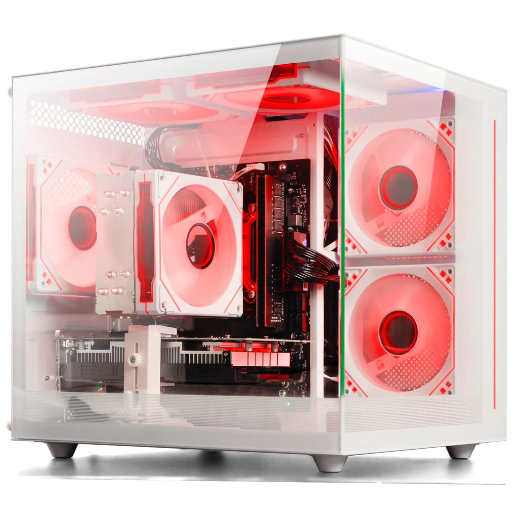 Desktop PC Computer Gaming AMD Ryzen 7 8700F, RTX 5060 8GB 1TB , 32GB DDR5, White Mid Tower