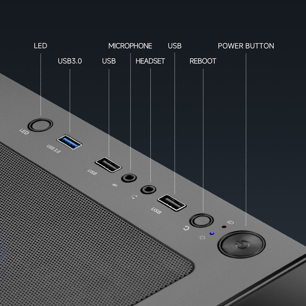 Gaming PC AMD Ryzen 7 5700G 16GB RAM 1TB SSD Wifi Windows 11 Gaming Desktop