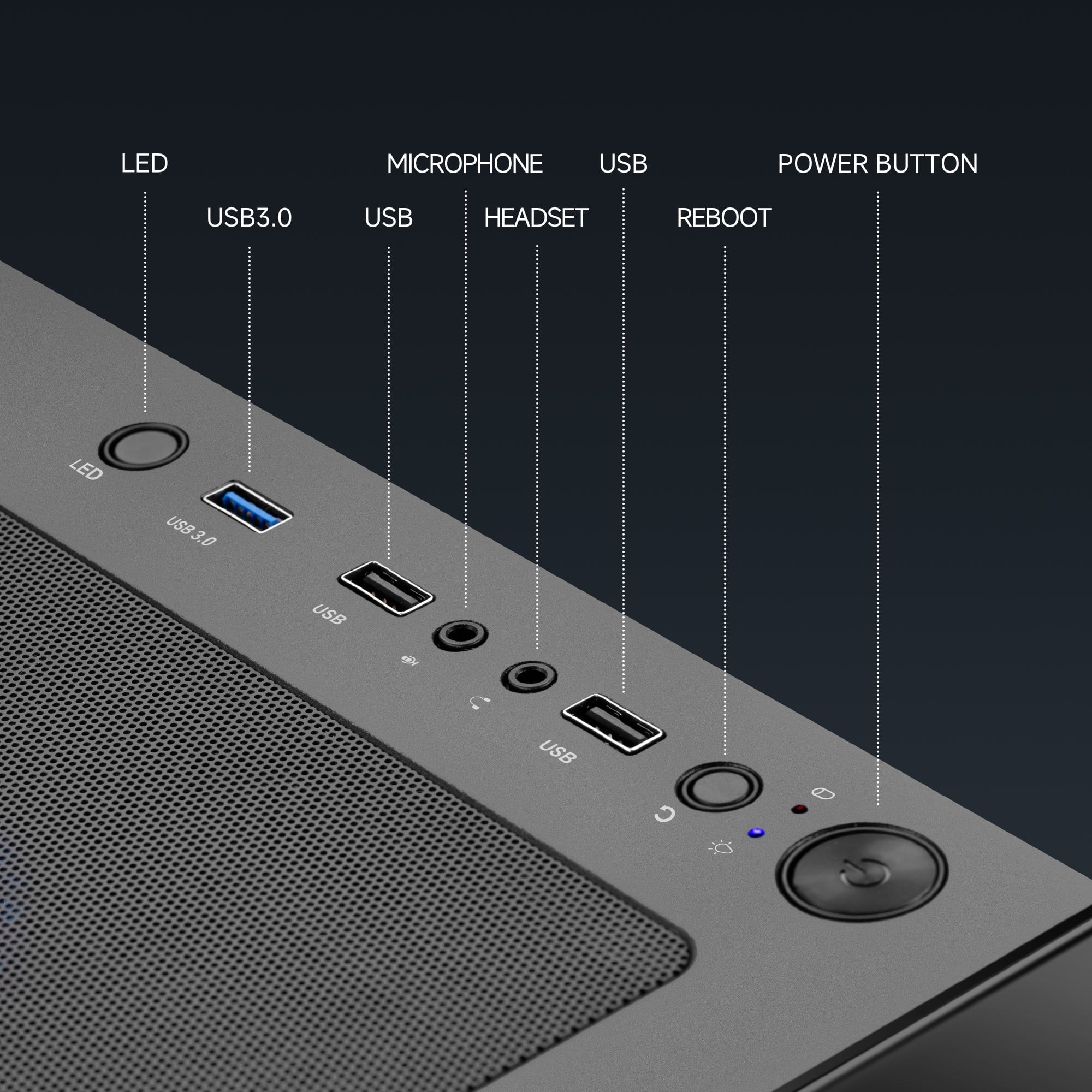 Gaming PC AMD Ryzen 7 5700G 16GB RAM 1TB SSD Wifi Windows 11 Gaming Desktop