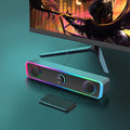 Computer Speakers for Desktop Monitor, USB Powered PC Speakers with RGB Light, PC Gaming Speaker with 3.5Mm Aux-In, Powerful Stereo Sound, Knob Volume Control Speakers