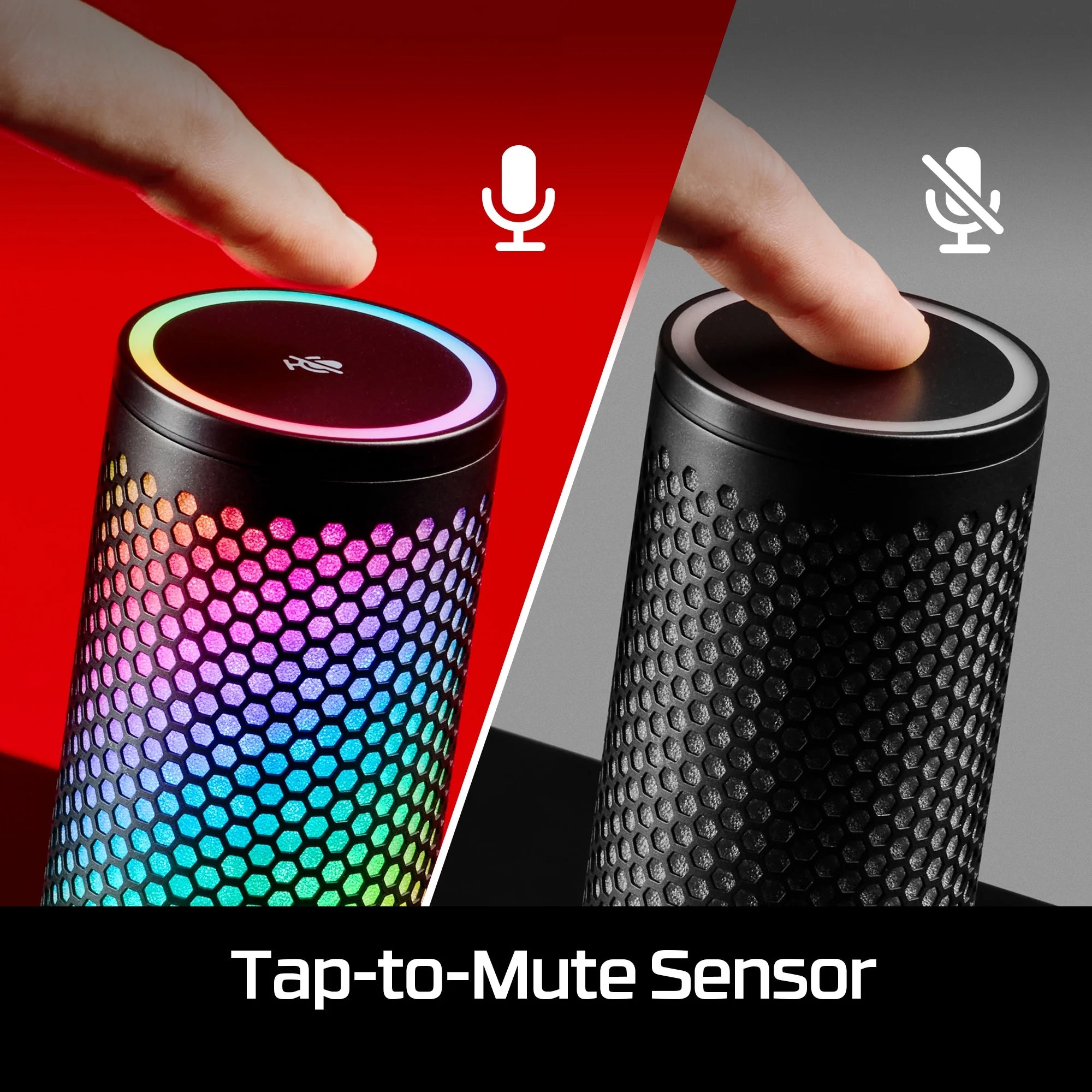 Quadcast 2 S – USB Microphone, with RGB Lighting, Streaming and Podcasting, with On-Board Controls, LED Lighting, Removable Shock Mount, PC, Mac, USB-C - Black