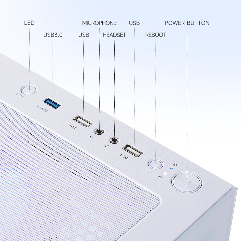Lumishore Gaming PC AMD Ryzen 5 5600GT 16GB RAM 1TB SSD Wifi Gaming Desktop
