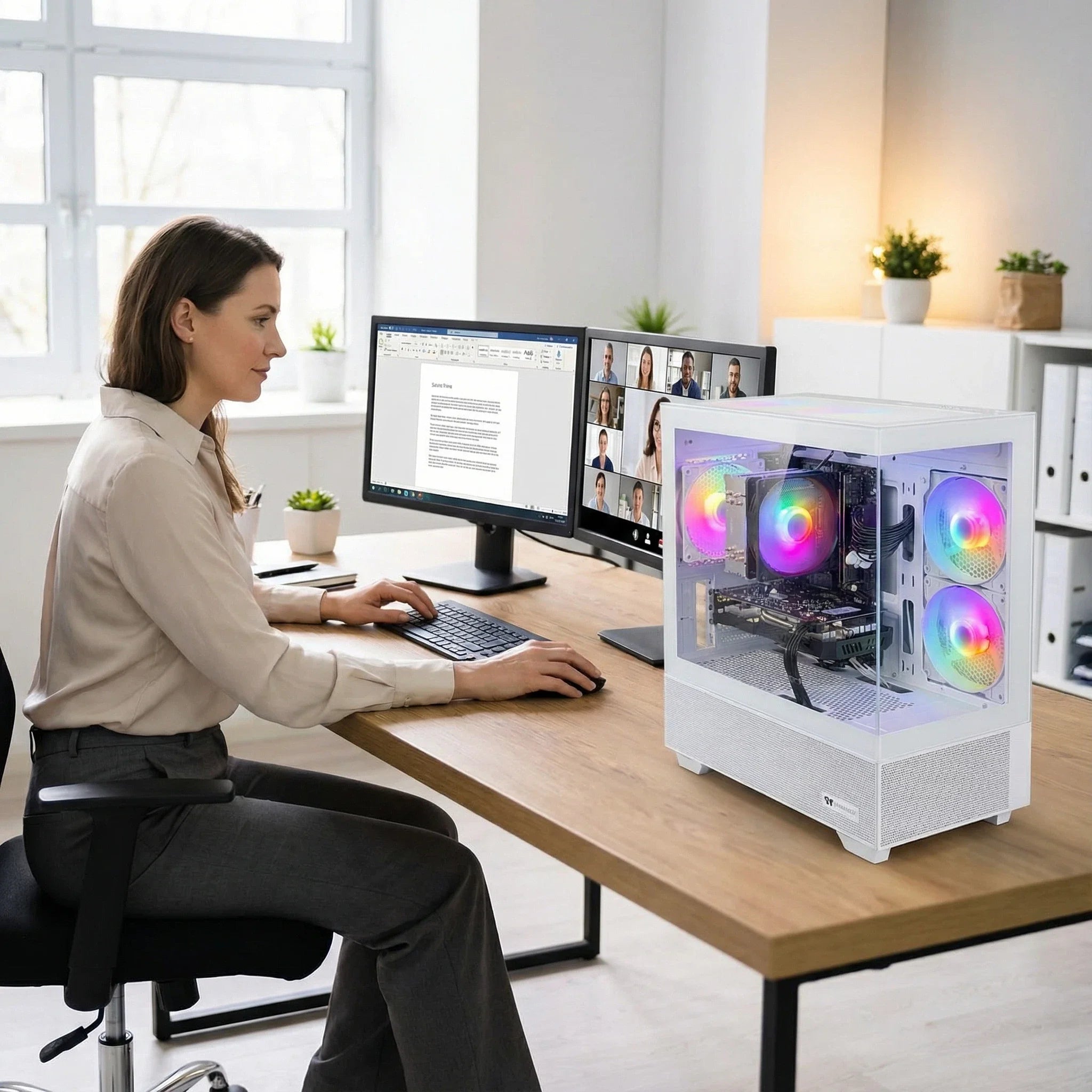 Gaming PC Desktop, I7 4790, GTX 1660 Super 6GB, 16GB DDR3, 512GB M.2 SSD, 550W 80PLUS Bronze PSU, Wifi 5, RGB Fan X5, Windows 11 Home