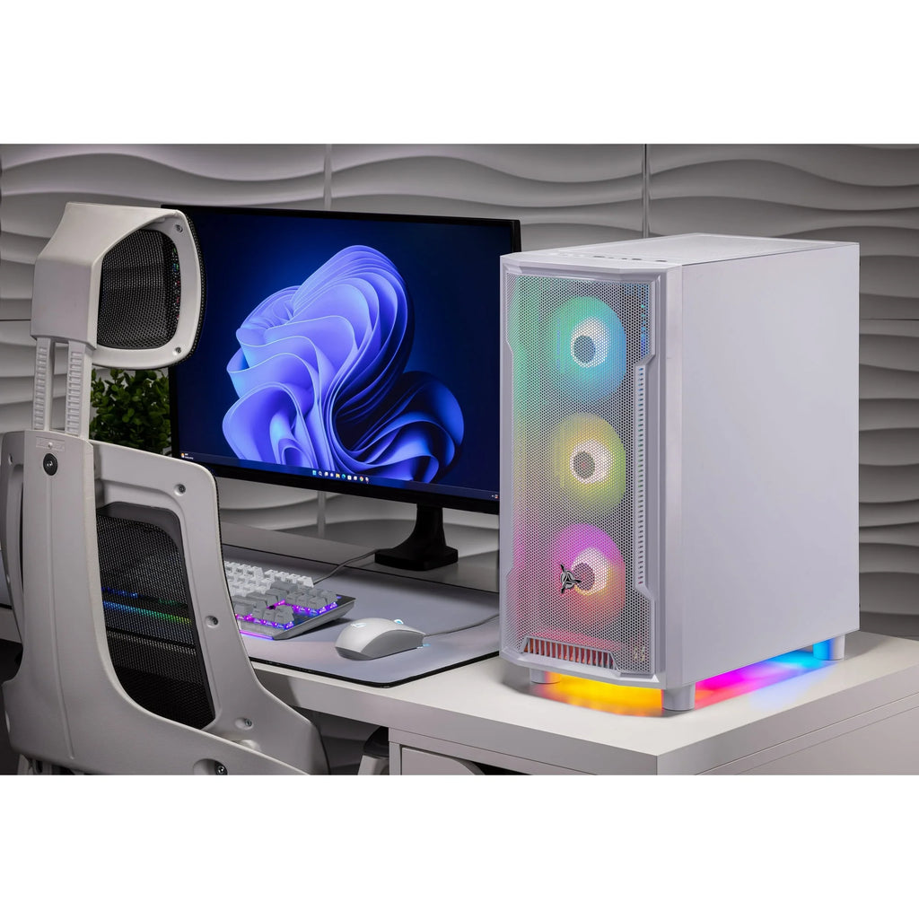 Skytech Archangel Gaming PC Desktop AMD Ryzen 7 5700 NVIDIA Geforce RTX 5050 1TB Nvme SSD 16GB DDR4 SDRAM Windows 11