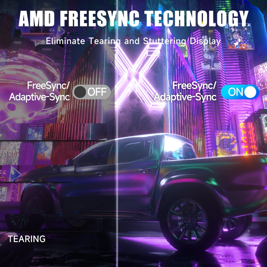 27-Inch FHD VA Gaming Curved Monitor with Rainbow Lights, 240Hz Refresh Rate, Eye Care 1080P Display, Freesync G-Sync Compatible, 1Ms Displayport, HDMI, DP and Speakers