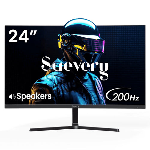 24" 200Hz Gaming Monitor,Ips Panel,Fhd Computer Monitor, Built-In Speakers, 120% Srgb, Freesync, Black