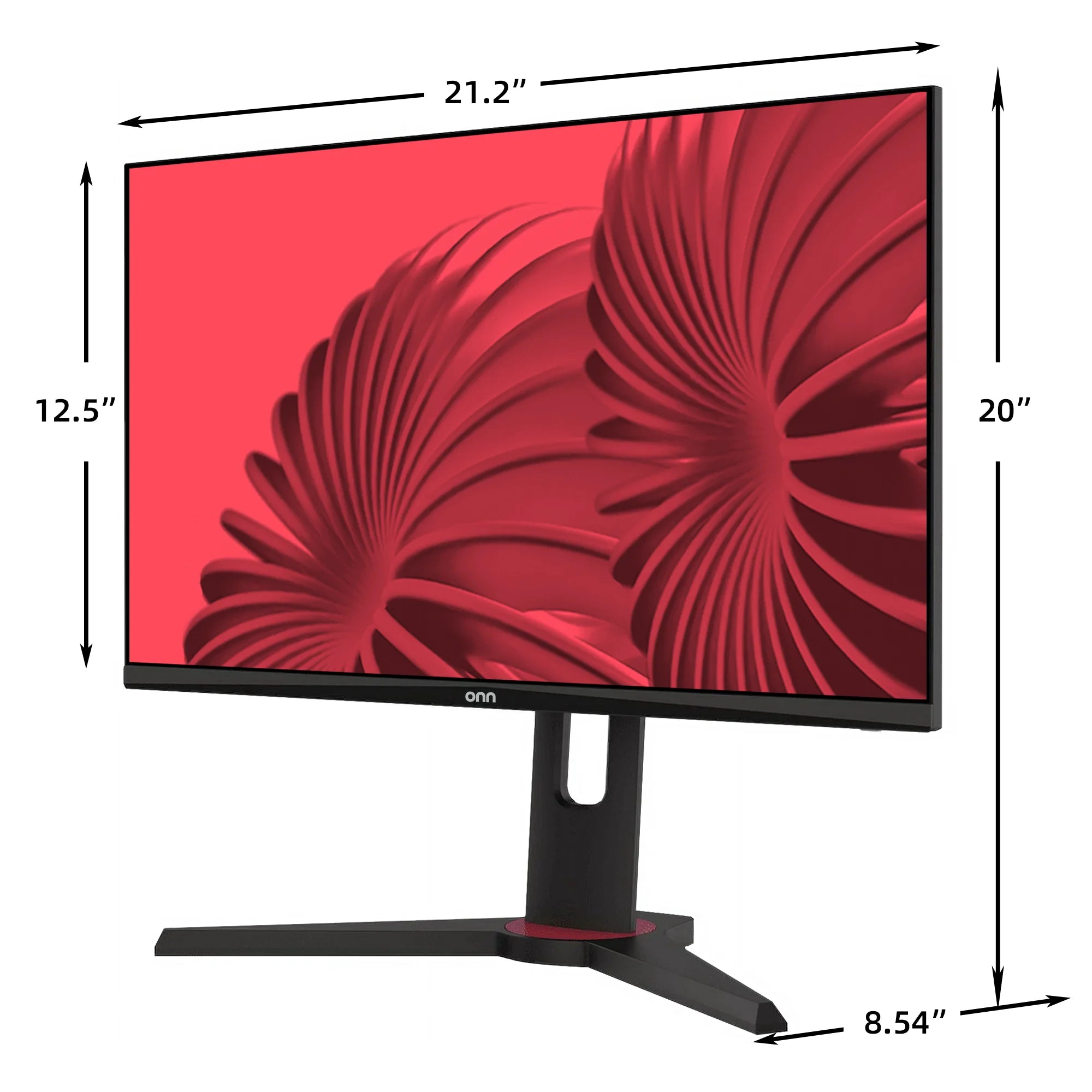 24" FHD (1920 X 1080P) 180Hz 1Ms Freesync Gaming Monitor with HDMI and DP Cables, Black