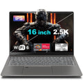 Gaming Laptop 16 Inch 2.5K, AMD Ryzen 7-6800H, 16GB DDR5 RAM, 512GB SSD, AMD Radeon Graphics, Wifi 6, Backlit KB, Fingerprint, Win 11 Pro with Microsoft Office